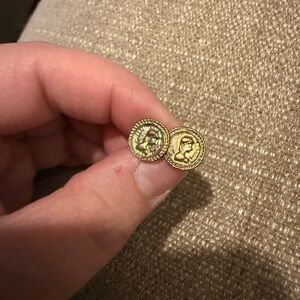 Vintage-Inspired Gold Coin Earrings